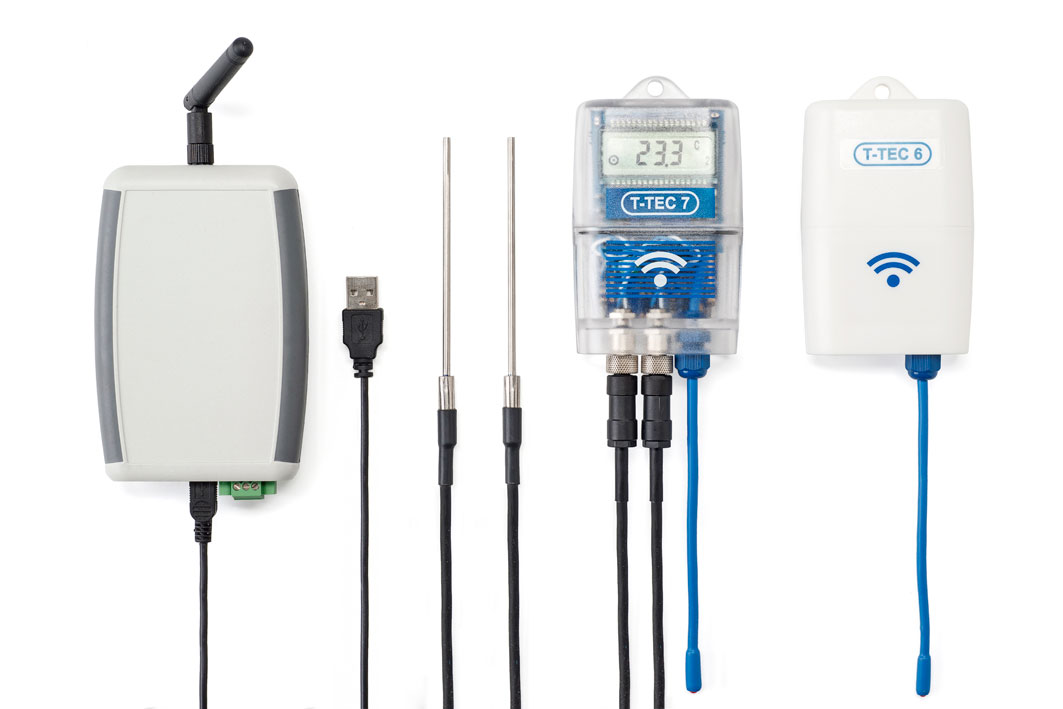 Wireless (RF) data logger equipment for monitoring